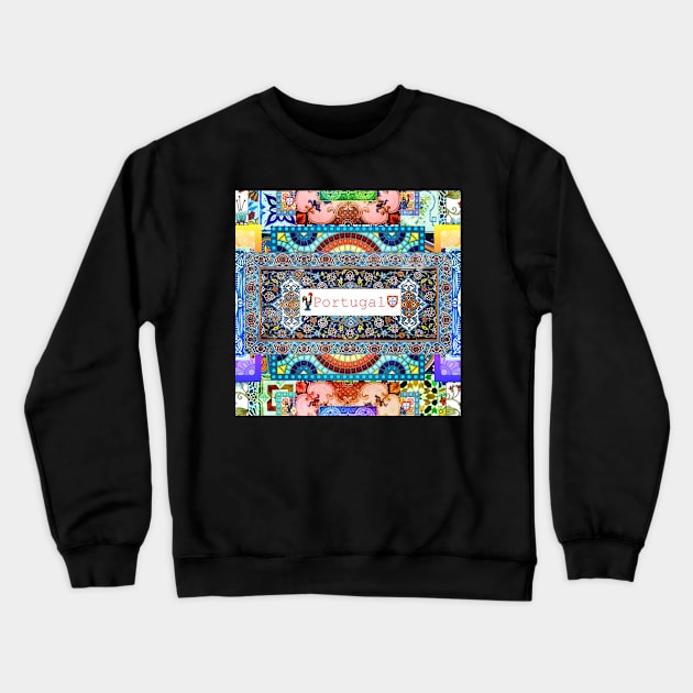 Portuguese Folk Art Crewneck Sweatshirt by Azorean1963